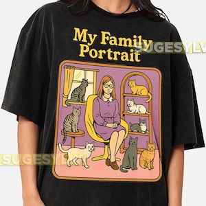 Family Portrait Unisex T-Shirt, Mom Dad Kids Matching Tee, Personalized Customized Shirt, Family Reunion Gift, Graphic Tee Shirt