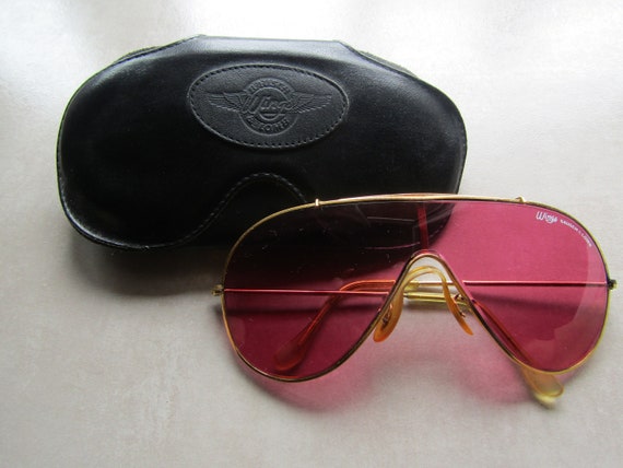美品　Ray-Ban ヴィンテージ　ボシュロム社　サングラス　レッド GIG LAMPS 1970s B&L RAYBAN WAYFARER 1 RED size50/22 with B&L G15