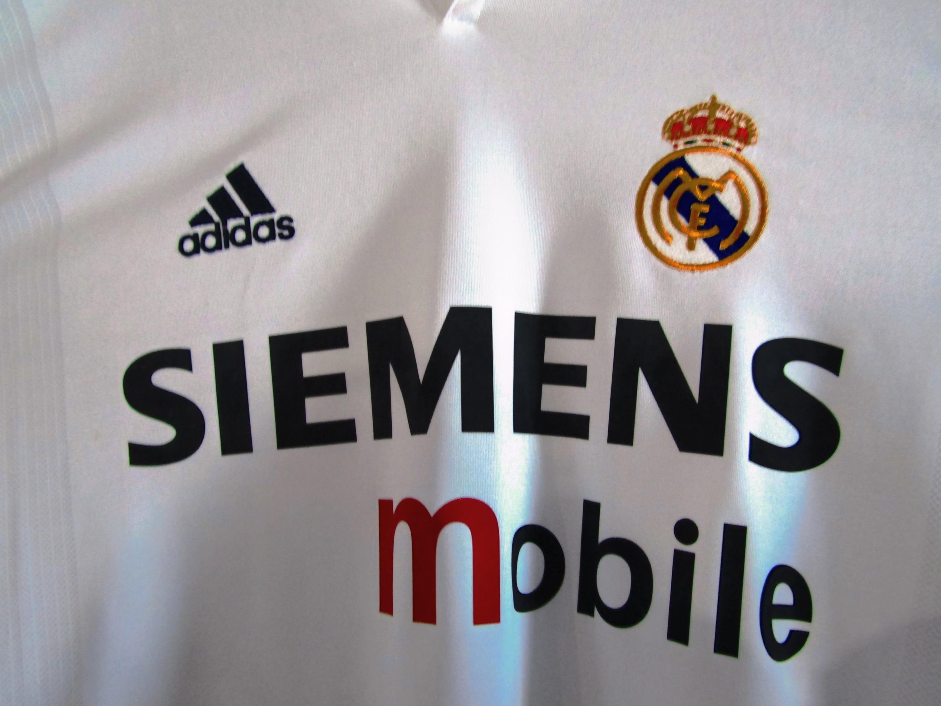 real madrid siemens mobile jersey