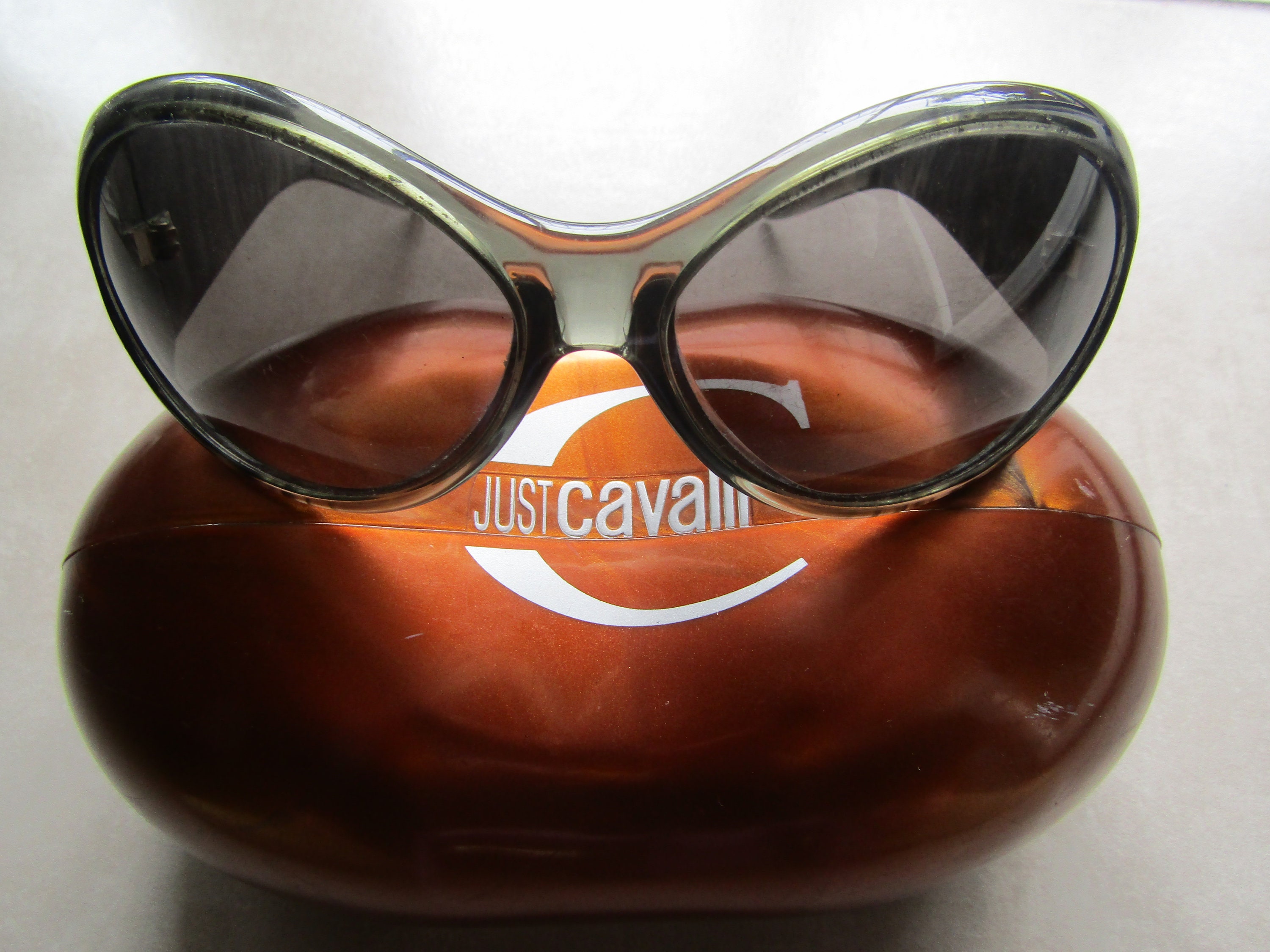 Just Cavalli Pottery & Glass. Women Sunglasses Tortoise, Brown. Just Cavalli SJC041 06X5 Square Transparent Brown/Orange Top  main image 4