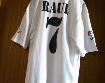 Real Madrid Authentic Centenary Raul 7 Football Jersey Shirt