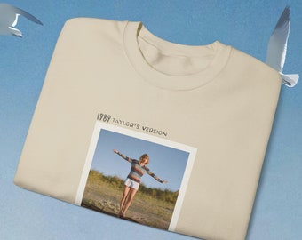 1989 Taylor's Version Beige Album Cover Beach Crewneck Dupe Taylor Swift Sweatshirt Eras Tour Outfit Long Sleeve Pullover Sweater