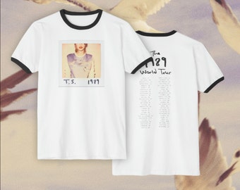 Taylor Swift The 1989 World Tour Ringer T-Shirt Tour Shirt 1989 Tee Swiftie Eras Tour Merch 1989 Tour Merch Design Unisex