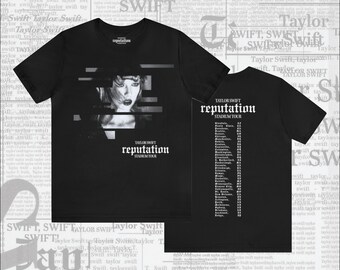 Taylor Swift Reputation Stadium Tour Rep Shirt Glitch Design International Unisex Shirt T-Shirt Tee Dupe Swiftie Retro Tour Shirt