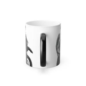 Jungkook Color Changing Mug, Motorcycle, Kpop Heat Sensitive 11 oz. Coffee Cup image 7