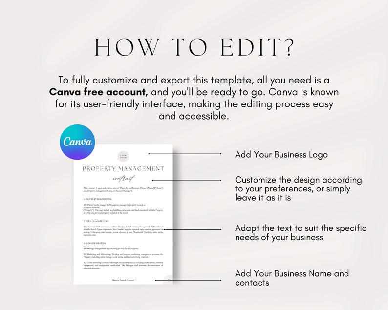 May include: A black and white printable property management contract template. The template includes sections for property information, tenant information, and management responsibilities. The text "PROPERTY MANAGEMENT contract" is at the top of the template.