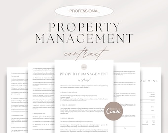 Property Management Contract Template: Professional Agreement (Canva)