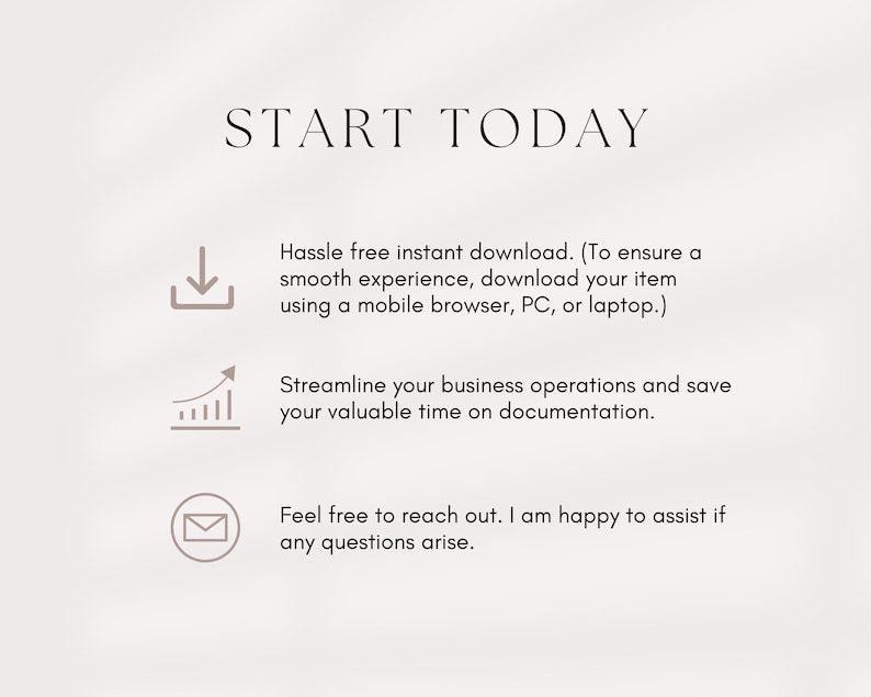 Peut inclure: Commencez d&egrave;s aujourd'hui. T&eacute;l&eacute;chargement instantan&eacute; sans tracas. Rationalisez vos op&eacute;rations commerciales et gagnez un temps pr&eacute;cieux sur la documentation. N'h&eacute;sitez pas &agrave; nous contacter. Je suis heureux de vous aider si vous avez des questions.