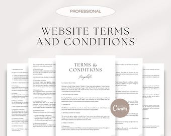 Website Terms and Conditions, Terms of Use, Terms of Service, Site Terms, Website Conditions of Use, General Website Terms and Conditions
