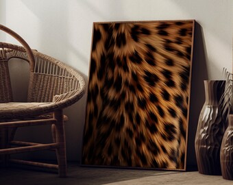 Leopard Print Wall Art, Trendy Photography Poster (Digital Download)