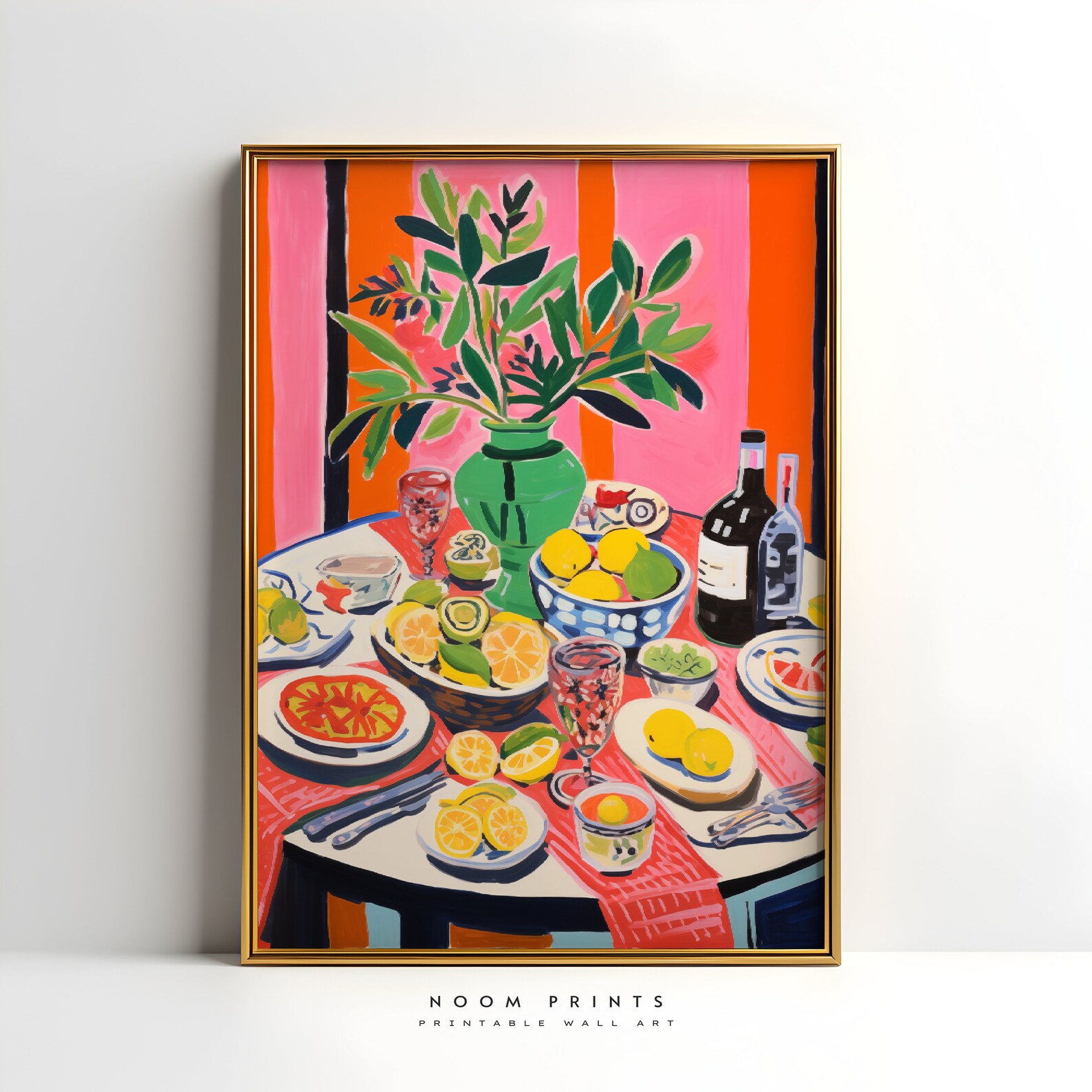 Matisse Kitchen Kitchen Buffet Printable Art, Abstract Kitchen Painting, Henri Matisse ...