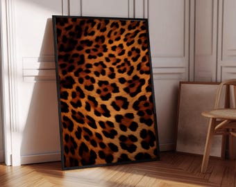 Leopard Print Poster: Trendy Animal Pattern Wall Art (Digital Download)