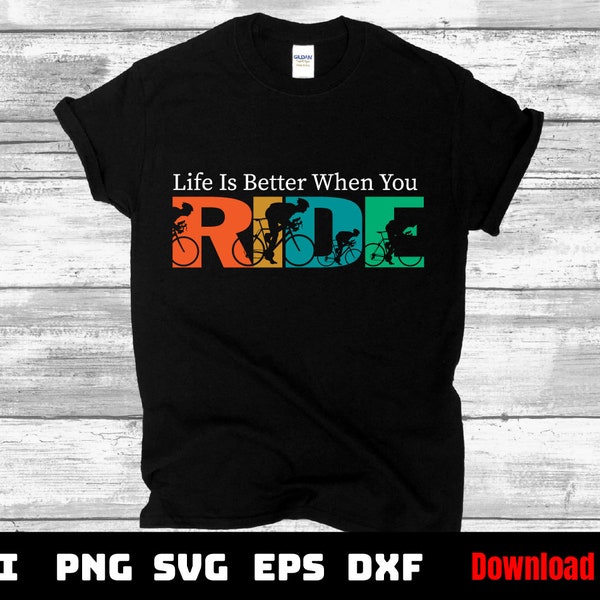 Cyclist biker svg file, retro road bike shirt design for bike enthusiast, bicycle rider vector file, digital download, road bike cut file