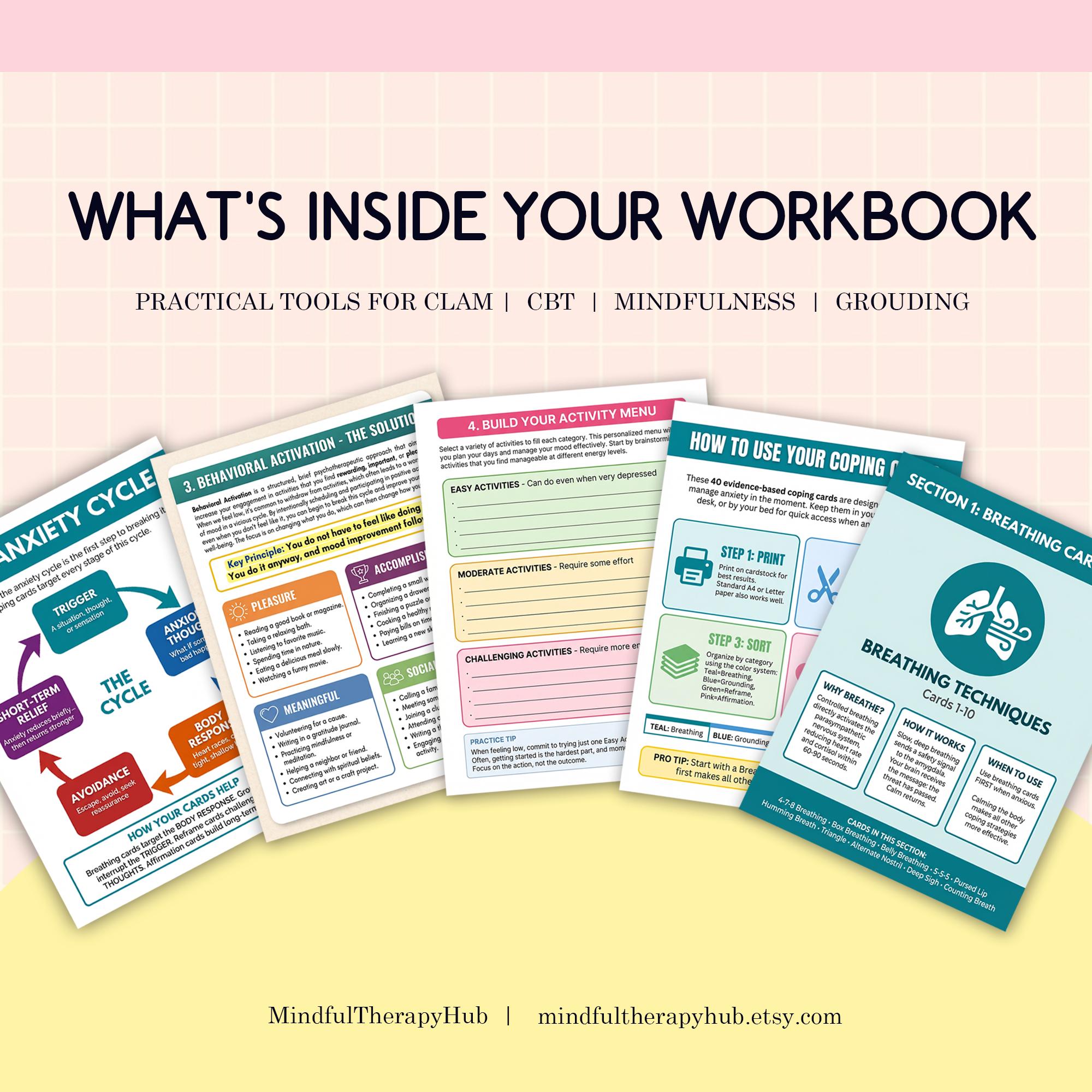 Reframe Card.pdf Anxiety Coping Cards Printable | GAD Breathing Grounding Reframe ...