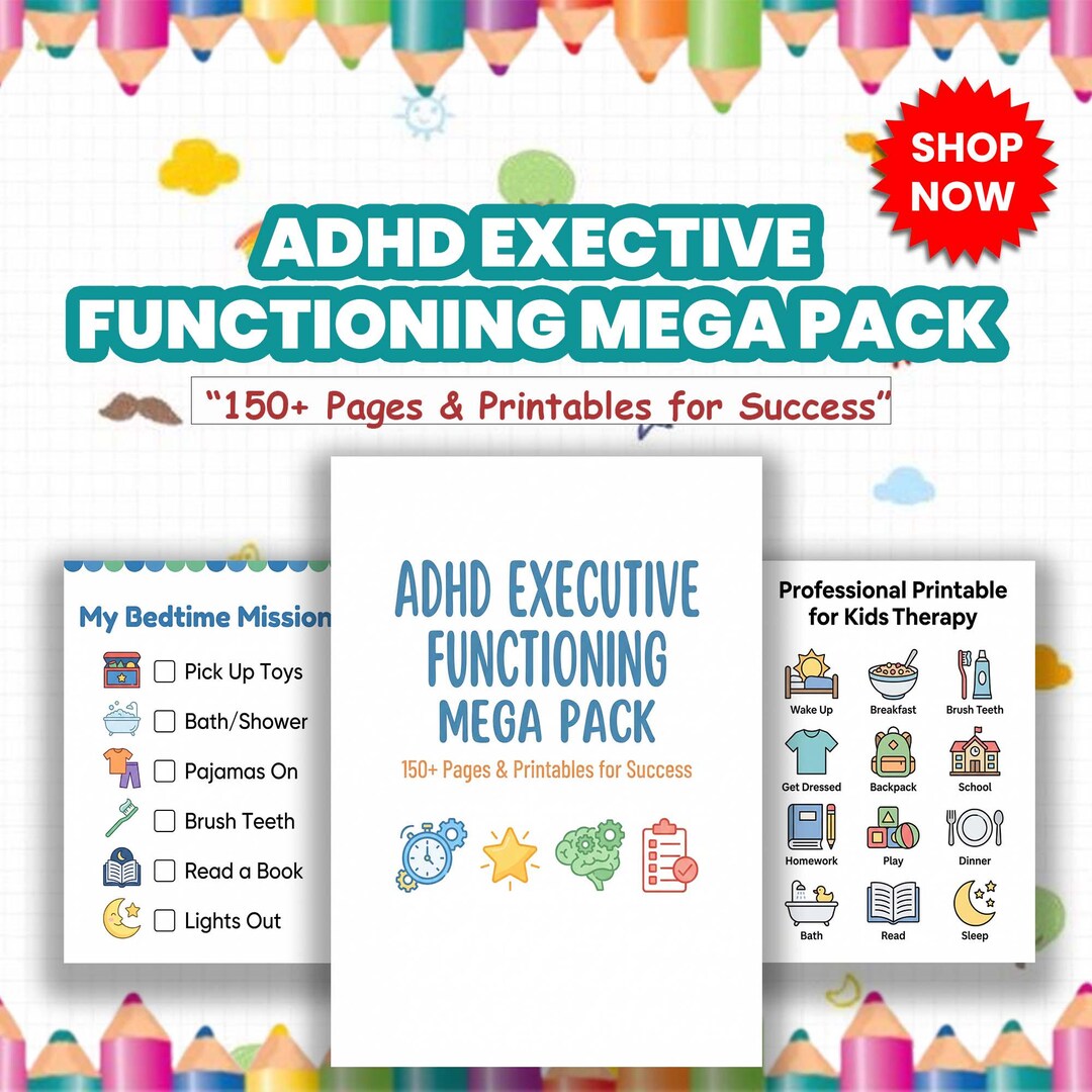 Children ADHD Executive Functioning Printables | Behavior Charts ...