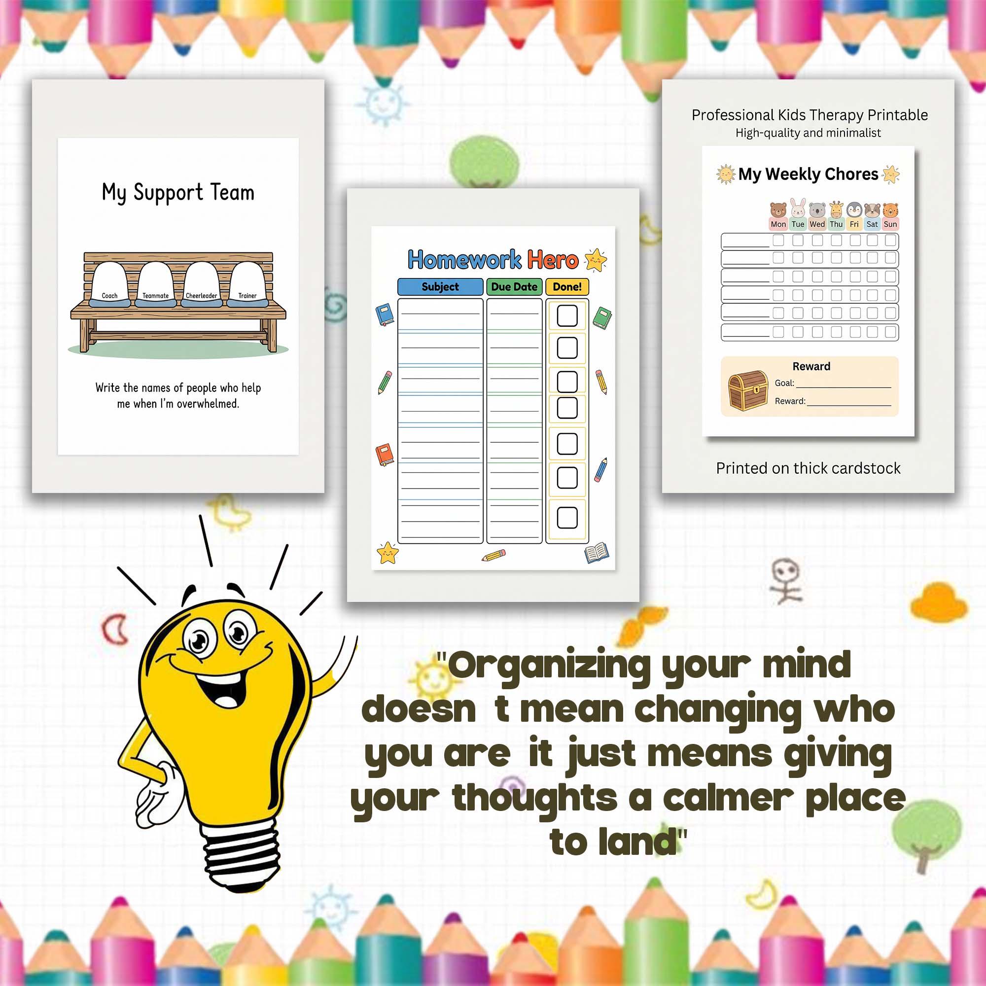 Children ADHD Executive Functioning Printables | Behavior Charts ...