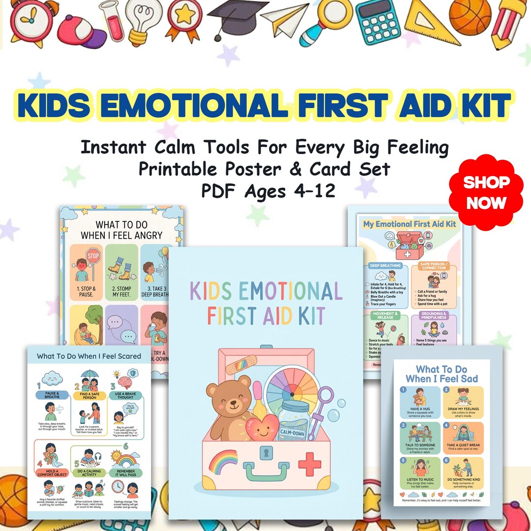 Kids Emotional First Aid Kit | Instant Calm Tools for Every Big Feeling ...