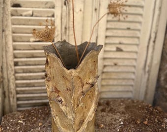 Handgemachte skulpturale Keramikvase | Organische Vase | Wabi Sabi Wohnkultur | Minimales Rustikales Kunstobjekt