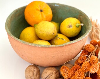 Keramikschale, authentische Schüssel, handgemachte Keramikschüssel, Küche, Müslischüssel, Frühstücksschüssel, Beilagenschüssel, Salatschüssel,