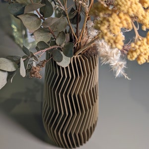 Vase Hypna /Livraison gratuite/ Cadeau Maison mariage Hôtel Fleur Nature Bioplastique Biodégradable impression3D Pot image 4