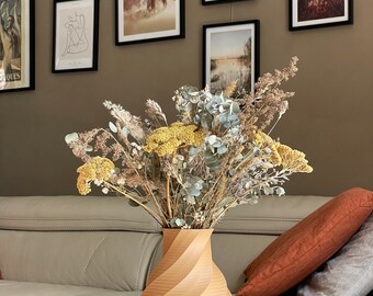 Vase Twist /Livraison gratuite/ Cadeau - Maison - mariage - Hôtel - Fleur - Nature - Bioplastique - Biodégradable - impression3D - Pot