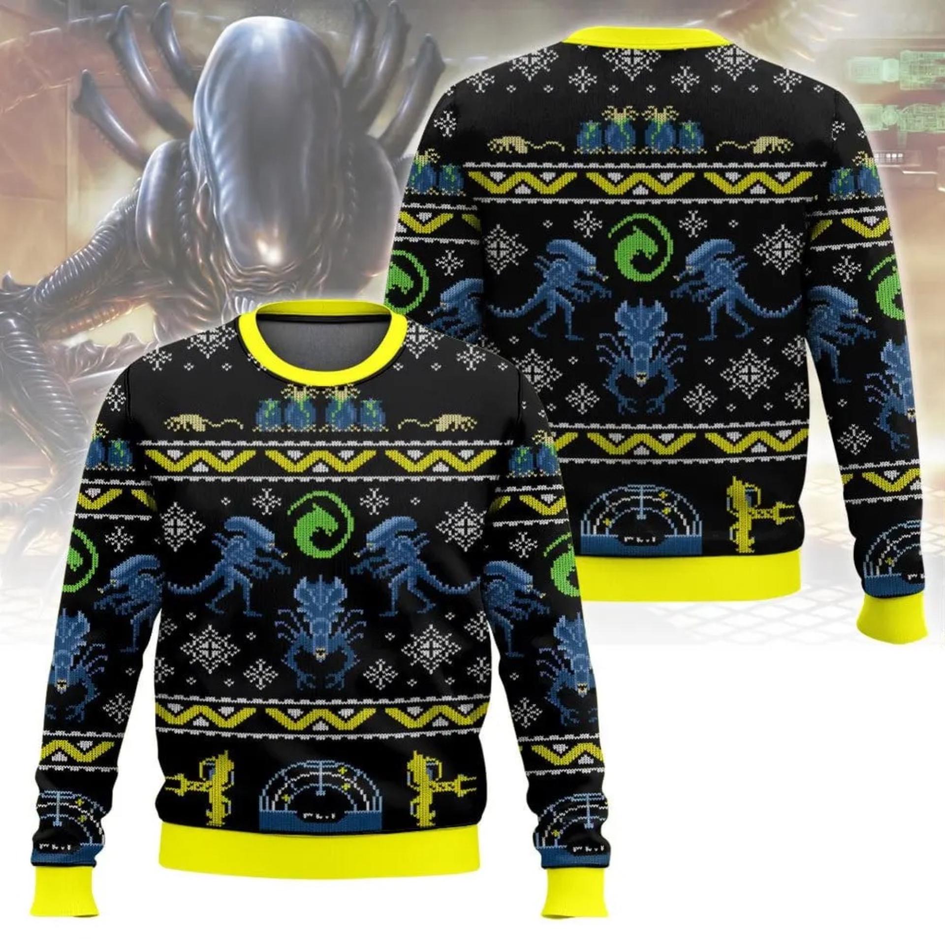 Alien movie christmas sweater best sale
