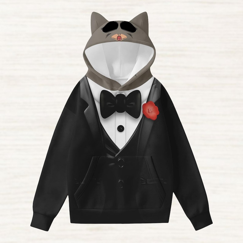 Mr Big Cosplay Hoodie With Ears, Disney Zootopia Costume Shirt, Animal Kingdom Hoodie, Disneybound Hoodie, Fun Cartoon Christmas Gift