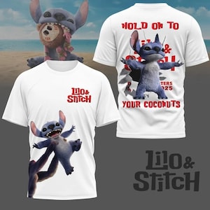 Maglietta del film Lilo e Stitch 2025, T-shirt Esperimento Stitch 626, Maglietta da uomo "Viaggio in famiglia Disney", Maglietta da donna con Stitch divertente, Regali a tema cartoni animati