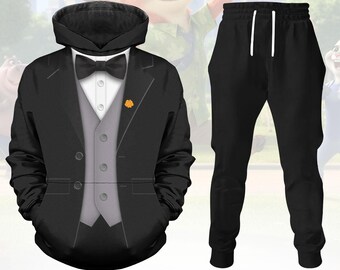 Nick Wilde Suit Cosplay Hoodie Joggers, Disney Zootopia 2 Hoodie, Animal Kingdom Shirt, Nick Wilde Costume, Fun Cartoon Outfit For Men