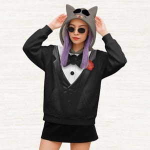 Mr Big Cosplay Hoodie With Ears, Disney Zootopia Costume Shirt, Animal Kingdom Hoodie, Disneybound Hoodie, Fun Cartoon Christmas Gift