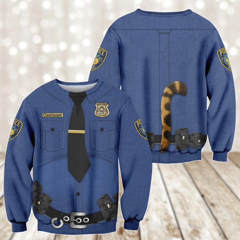 Halloween Clawhauser Cosplay Hoodie, Disney Zootopia Costume Shirt, Animal Kingdom Sweatshirt, Disneybound Shirt, Funny Cartoon Tee