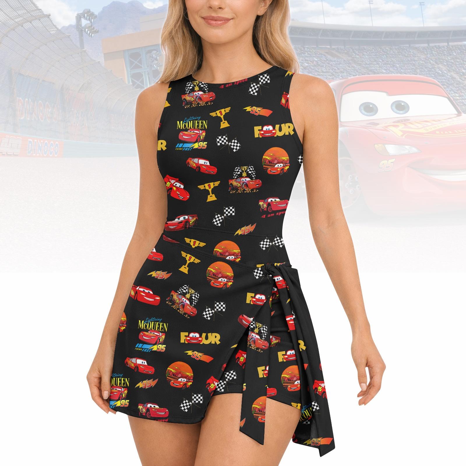 Discover Lightning McQueen Tennis Dress Skirt, Disney Cars Women Dress, Pixar Cars Lovers Outfit, Disney Vacation Dress Skirt, Gift For Her