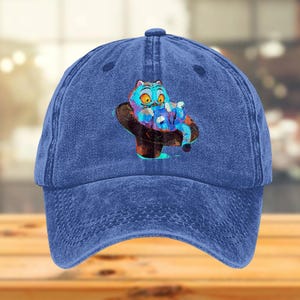 Demon Hunter Tiger Baseball Cap, Derpy the Tiger And Bird Demon Hunter Tiger Hat, Kpop Saja Boys Unisex Hat,  Hunters Tiger Fans