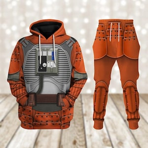 Rebel Pilot Star Wars Cosplay Costume Hoodie, Halloween Sweatshirt, Star Wars Costume T-Shirt, Disney Sweatpants, Star Wars Tracksuit