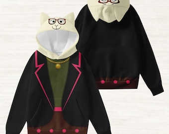 Dawn Bellwether Cosplay Hoodie mit Ohren, Disney Zootopia Kostüm Shirt, Animal Kingdom Hoodie, Disneybound Hoodie, lustige Weihnachtsgeschenke
