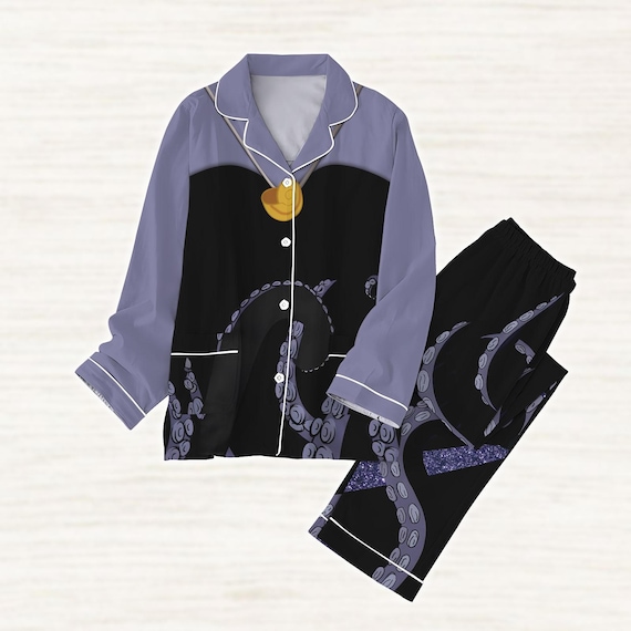 Ursula Pajamas Set, Disney Sea Witch Women Pajamas, the Little