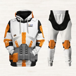 Commander Cody Cosplay Hoodie Jogger, Star Wars Cody Costume, Men Sweatshirt, The Clone Shirts, Disney Workout Pants For Him