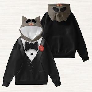 Mr Big Cosplay Hoodie With Ears, Disney Zootopia Costume Shirt, Animal Kingdom Hoodie, Disneybound Hoodie, Fun Cartoon Christmas Gift