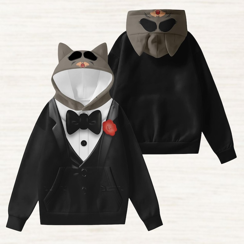 Mr Big Cosplay Hoodie With Ears, Disney Zootopia Costume Shirt, Animal Kingdom Hoodie, Disneybound Hoodie, Fun Cartoon Christmas Gift