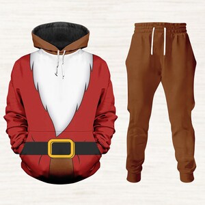 Grumpy Dwarf Cosplay Hoodies Pants, Disney Dwarf Costume, Funny Cartoon Jogger Pants, Disney Matching Outfit For Halloween Holiday 2025