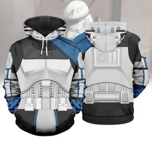 The Clone Trooper Cosplay 3D Hoodies, Star Wars  Costume Top, Halloween Unisex Tshirt, Starwars Sweatshirt Men, Galaxy&#39;s Edge Shirt