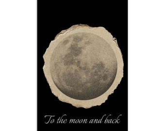 Standard Moon Postcard