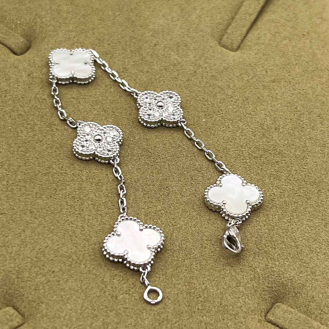 CZ Clover Bracelet