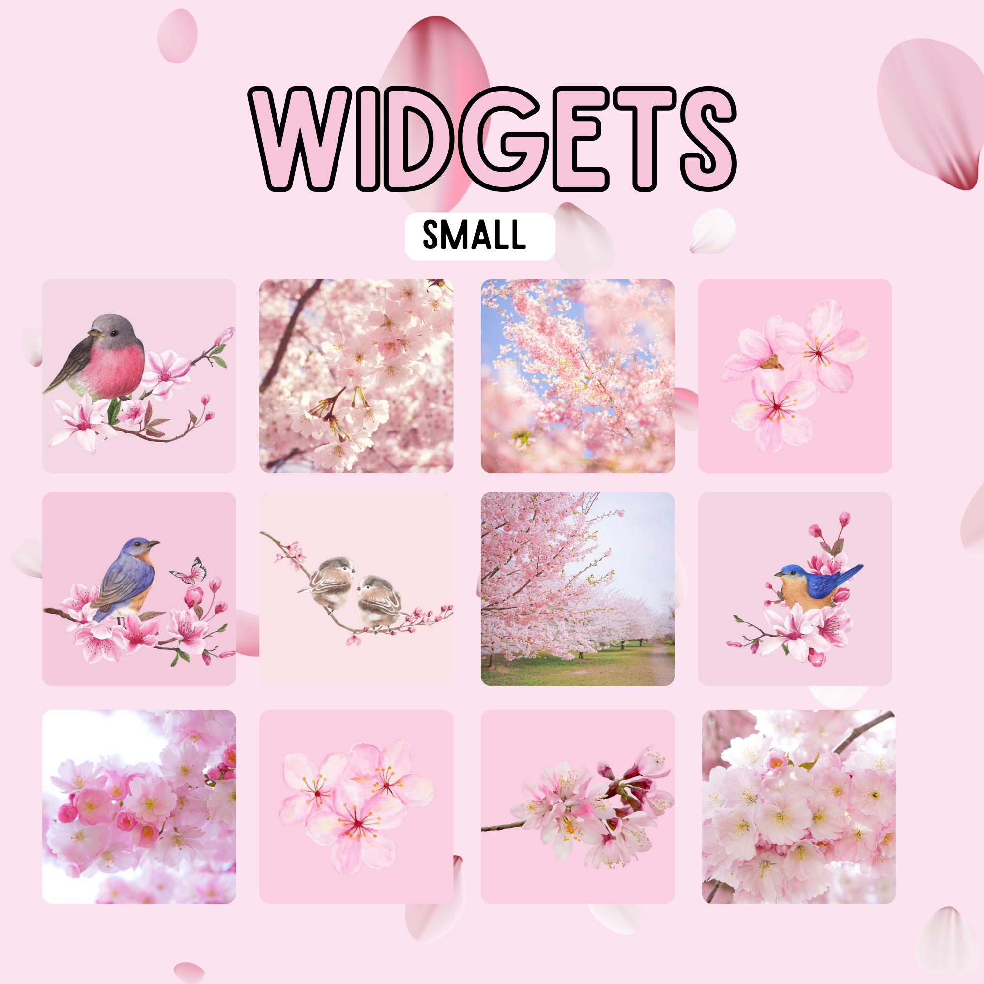 Pink Cherry Blossom Ios App Icons, Wallpapers & Widgets (digital ...