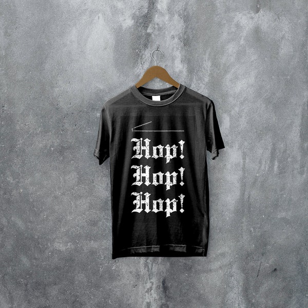 Hop ! Hop ! Hop ! Tshirt 1670 Chłopi Cep Adamczycha Tshirt drôle śmieszne Koszulka Adamczycha