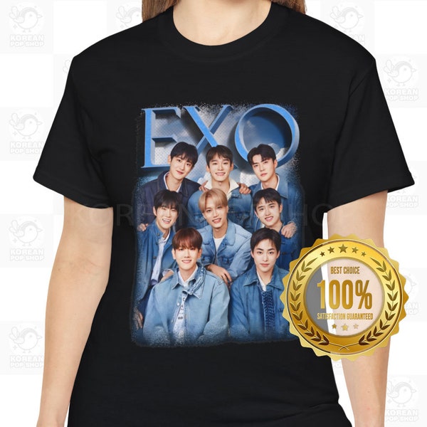 EXO T-Shirt, Kpop Bootleg Unisex Shirt, Classic Fit, Available in 4 Colors and Up To 5XL Size