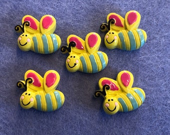 Bee Push Pins | Bee Themed Pushpins | Bee Tacks | Bee Cork Board Tacks | Bee Cork Board Pin | Bee Notice Board Pins | Reminder Board