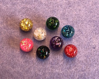 Round Push Pins | Colourful Sparkly Pushpins | Sparkly Tacks | Girly Cork Board Tacks | Cork Board Pins | Notice Board Pins | Reminder Board
