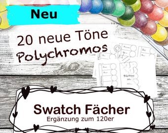 20er Swatchfächer Polychromos Ergänzung zum 120er  PDF-Download
