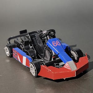 Go Kart Racing Kart Metal Model Kit 3D Puzzle Craft Gift Laser Cut Puzzles Jigsaw Hobby Gift for Car Lover